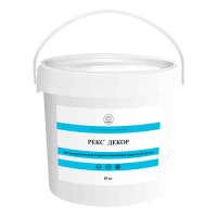 РЕКС Декор, цвет белый гидроизоляционный защитный состав, ведро 10 кг