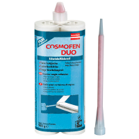 Cosmofen DUO, двухкомпонентный клей для алюминиевых конструкций, цвет бежевый, тандемый картридж 900 гр