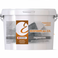 ecoroom PU 22 L двухкомпонентный полиуретановый герметик для межпанельных швов, ведро 10,2 кг